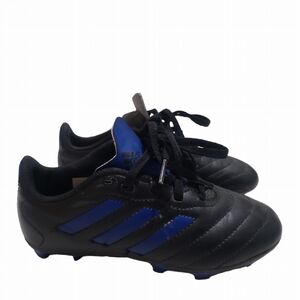 Adidas Goletto VIII FG J Black Blue Kids Youth Size 1 Soccer Cleats